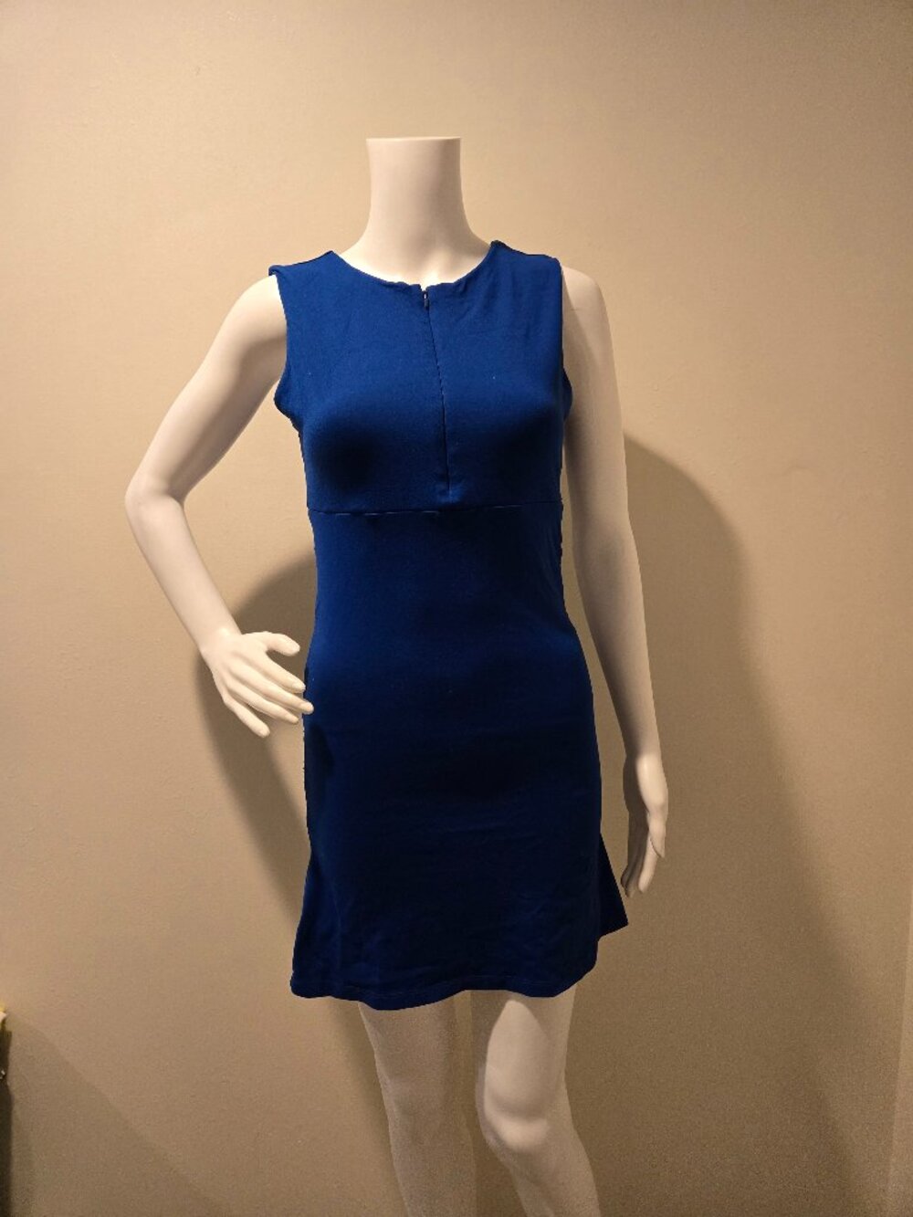Susana Monaco Zip Front Dress Blue M